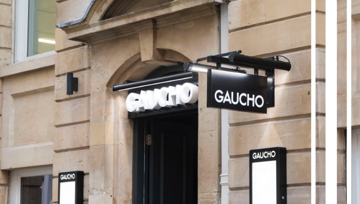 Gaucho restaurant near Interchange Birmingham.